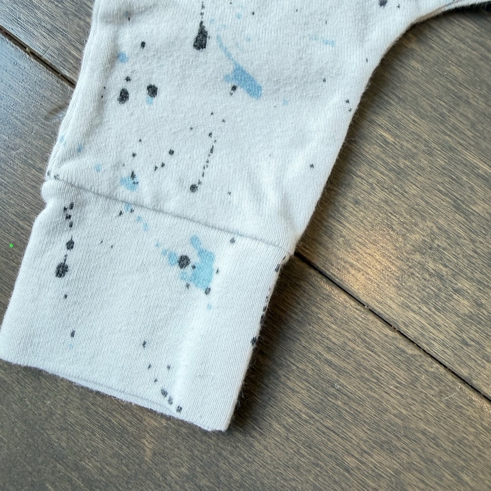 Cream & Blue Splatter-Print Kids Set - Picture 10 of 12